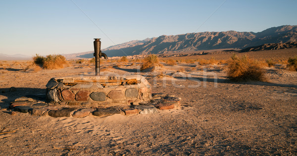 Stovepipe Wells Ancient Dry Well Death Valley California Stock photo © cboswell