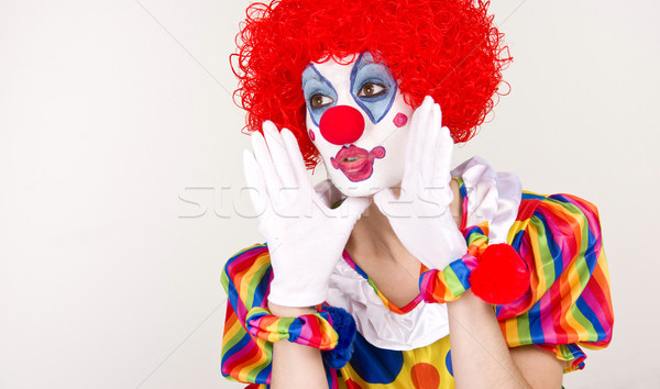 Clown Announcement Stock photo © cboswell