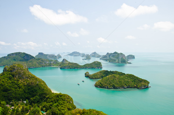 Island and sea in the Gulf of Thailand. Stock photo © chatchai