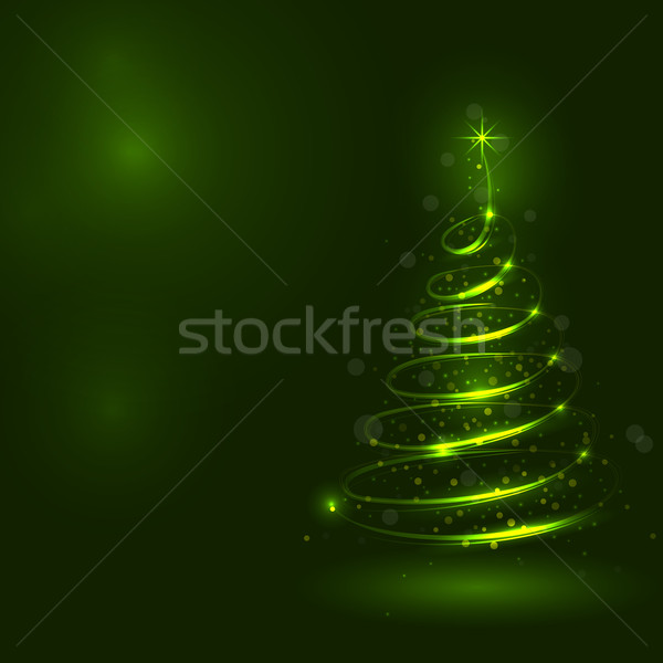 Shining christmas tree, the magic christmas tree, shinny christm Stock photo © chatchai5172
