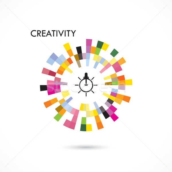 Creative circle abstract vector logo design template. Corporate  Stock photo © chatchai5172