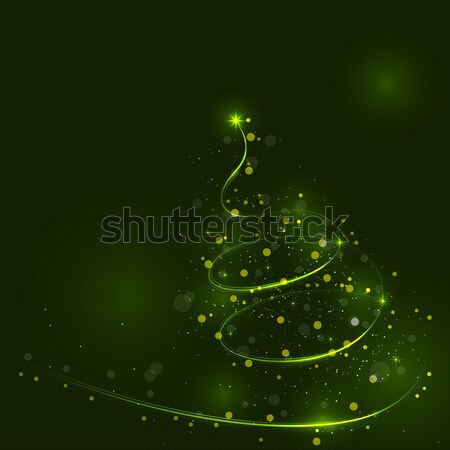 Brillant arbre de noël magie Noël nouvelle année joyeux [[stock_photo]] © chatchai5172