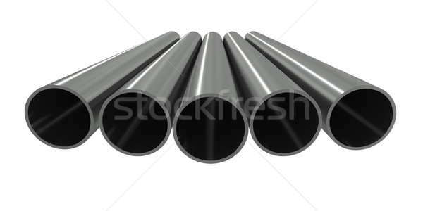 Foto stock: Grupo · metal · tubo · branco · água · textura