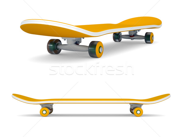 Orange skateboard Stock photo © cherezoff