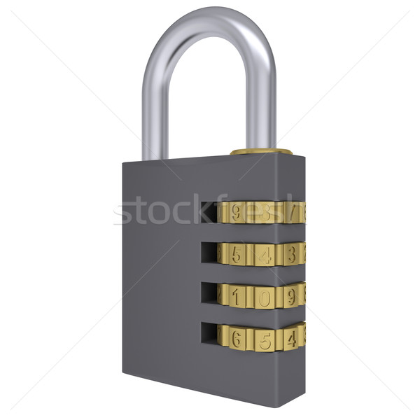 Combination padlock Stock photo © cherezoff