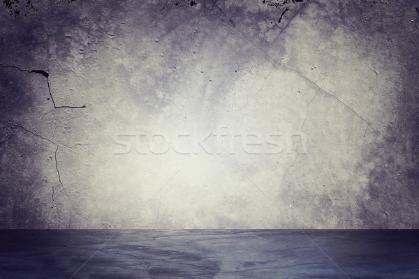 Concrete gray wall with fissure Stock photo © cherezoff