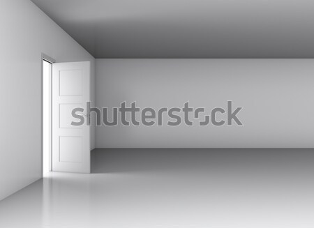 Foto stock: Luz · habitación · vacía · puerta · 3d · negocios