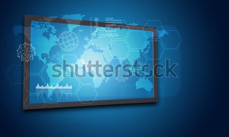 Stockfoto: Brieven · nummers · rook · gekleurd · technologie