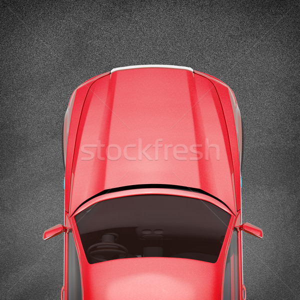 Red car on grey texture background  Stock photo © cherezoff