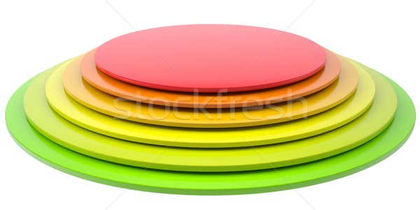 Stock photo: Button of colored discs