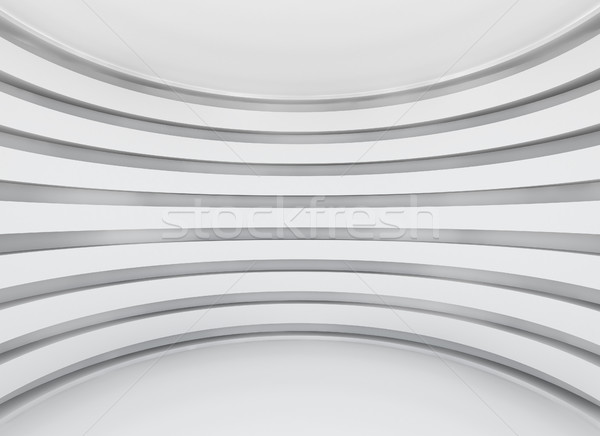 Foto stock: Blanco · arquitectura · circular · resumen · interior