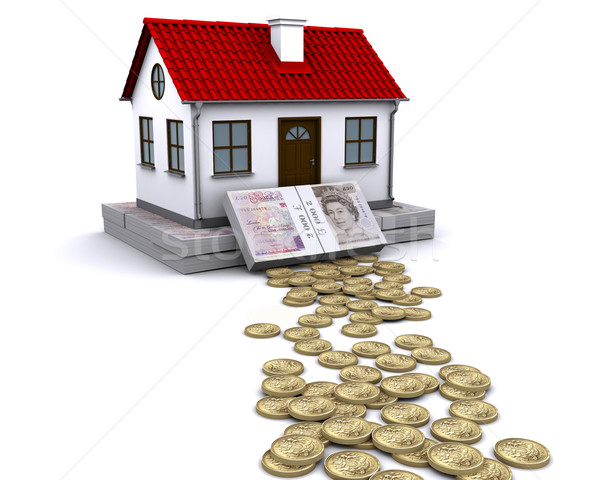 Stabil acasă livra bani afaceri Imagine de stoc © cherezoff