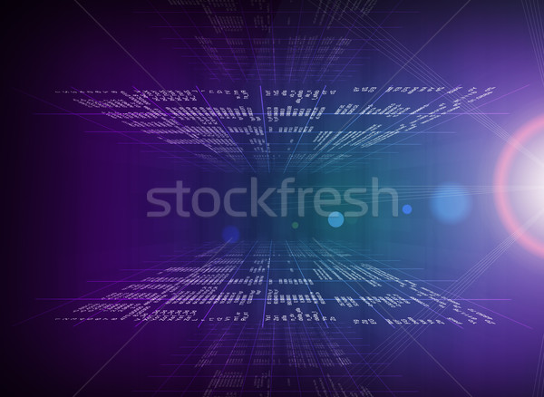 Modern display of data source code Stock photo © cherezoff