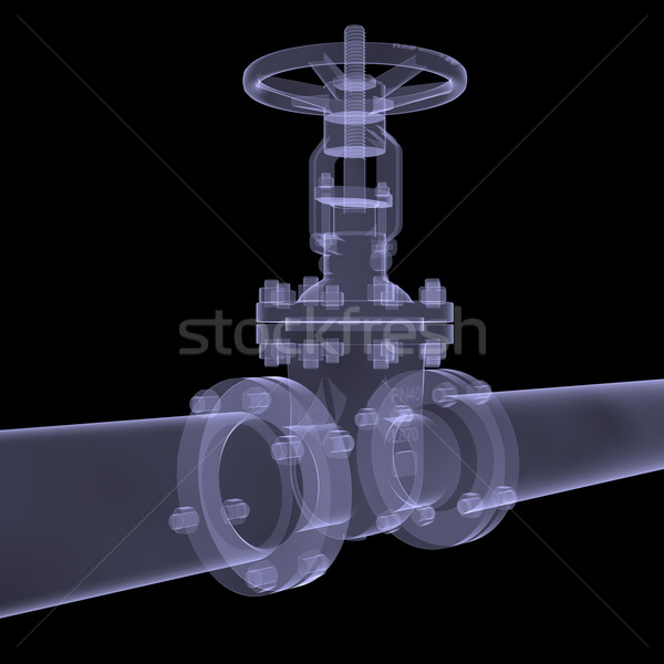 Xray of water pipe Stock photo © cherezoff