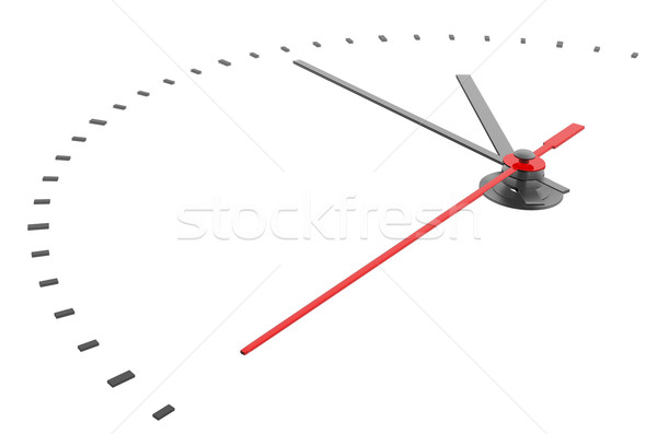 Foto stock: Reloj · números · aislado · 3d · negocios · fondo