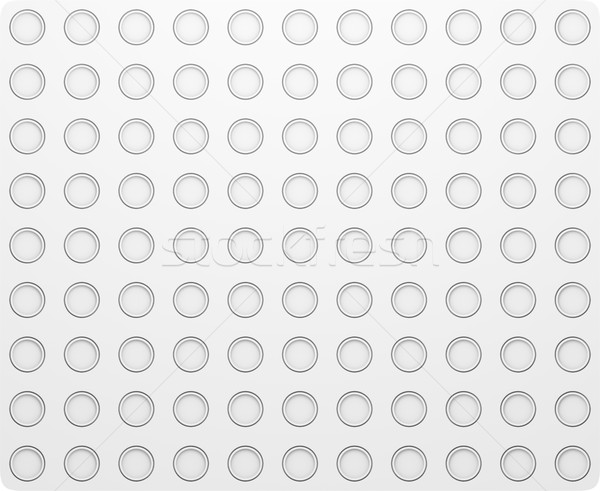 Círculo padrão regular branco textura ilustração 3d Foto stock © cherezoff