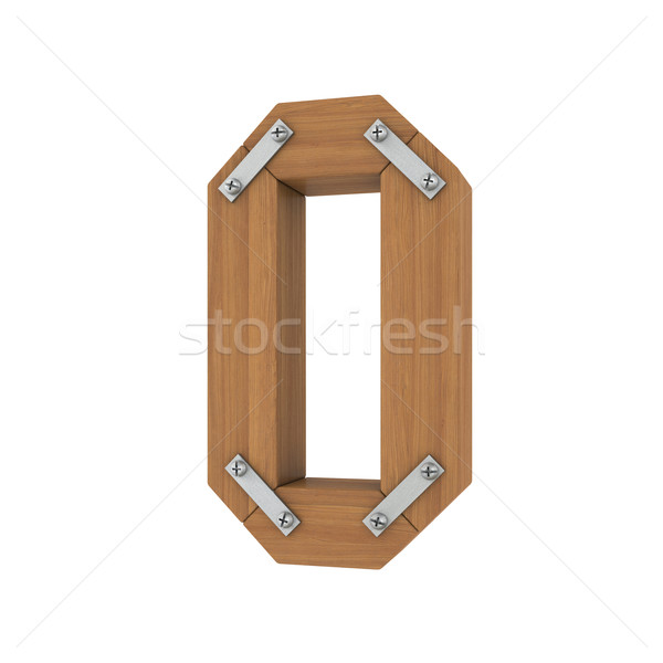 Wooden letter O Stock photo © cherezoff