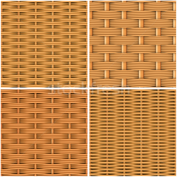 Collection of woven wood Stock photo © cherezoff