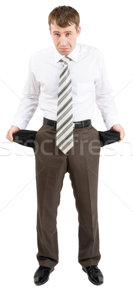 Businessman turned out his pockets Stock photo © cherezoff