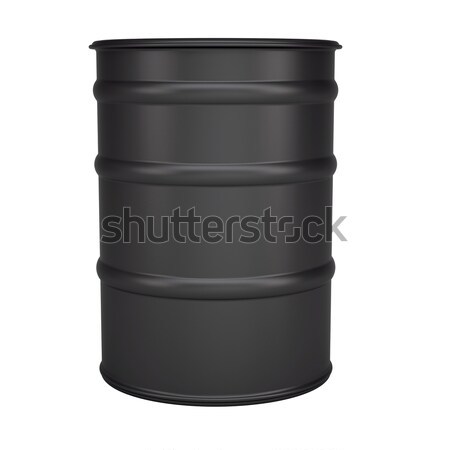 黑色 桶 孤立 給予 白 背景 商業照片 © cherezoff