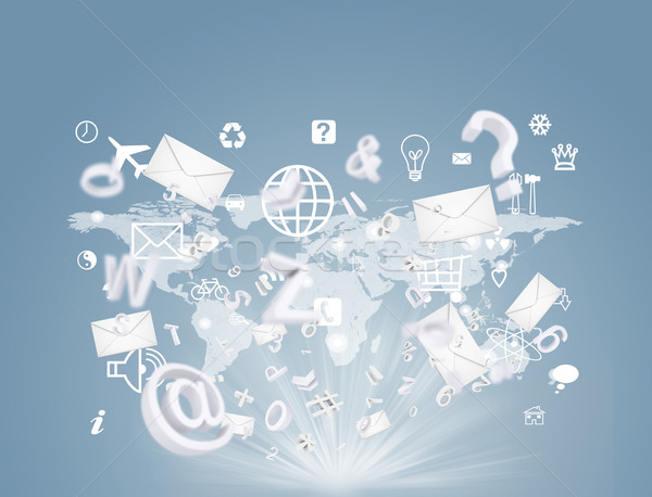 Stock photo: Social media network concept