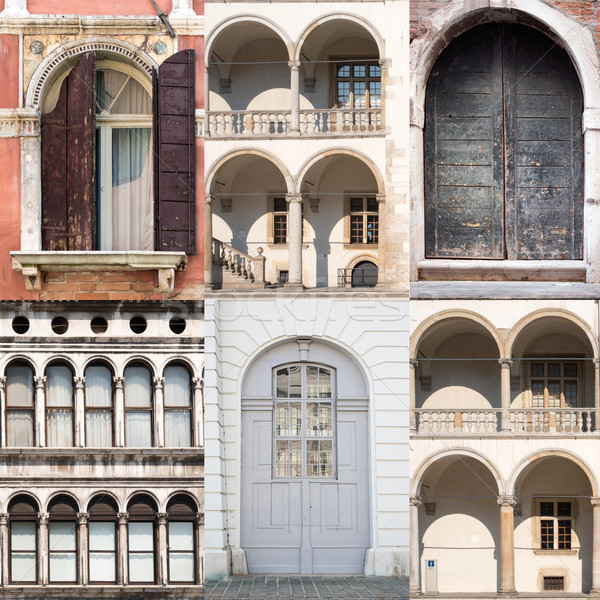 Collage of doors and windows Stock photo © cherezoff