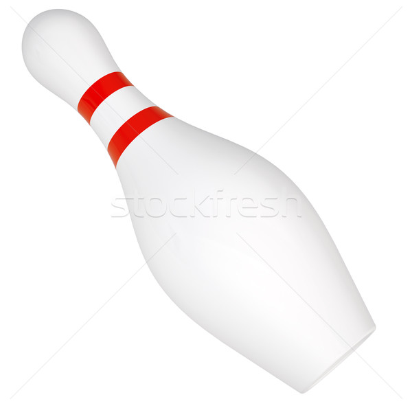 Bowling pin on white Stock photo © cherezoff