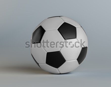 Futbol topu yalıtılmış beyaz 3d illustration futbol Stok fotoğraf © cherezoff