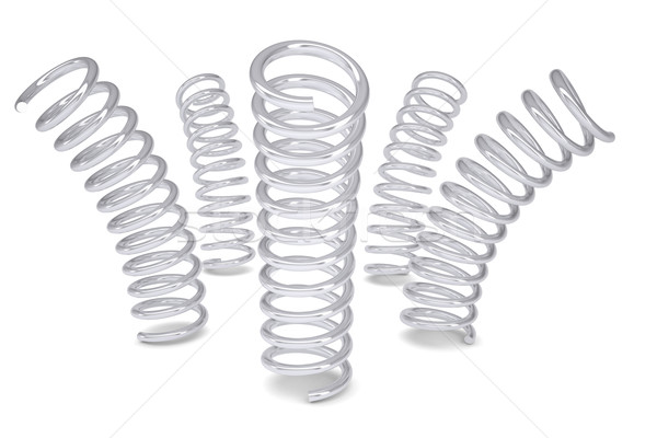 Five metal spirals Stock photo © cherezoff
