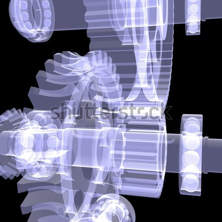 Microscope. X-ray render Stock photo © cherezoff