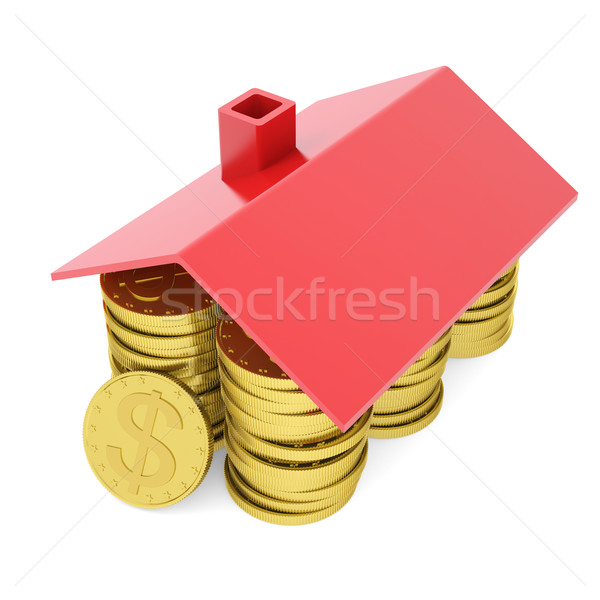 House of gold coins Stock photo © cherezoff