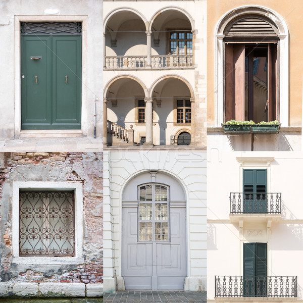 Set of doors and windows Stock photo © cherezoff