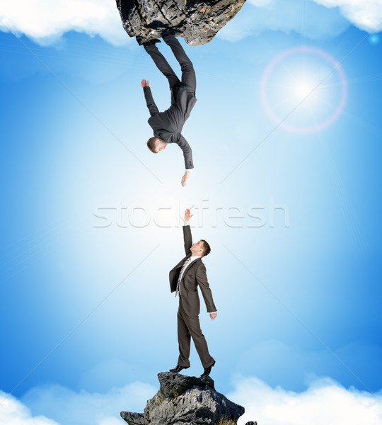 Two businessmen attracted to each other Stock photo © cherezoff