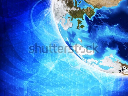 Zielone ziemi świecie kontynenty przezroczysty Zdjęcia stock © cherezoff