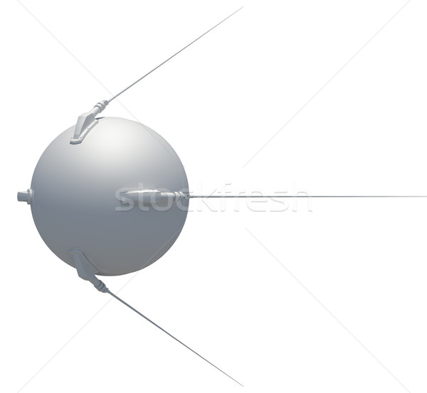 Earth satellite sputnik. 3D illustration Stock photo © cherezoff