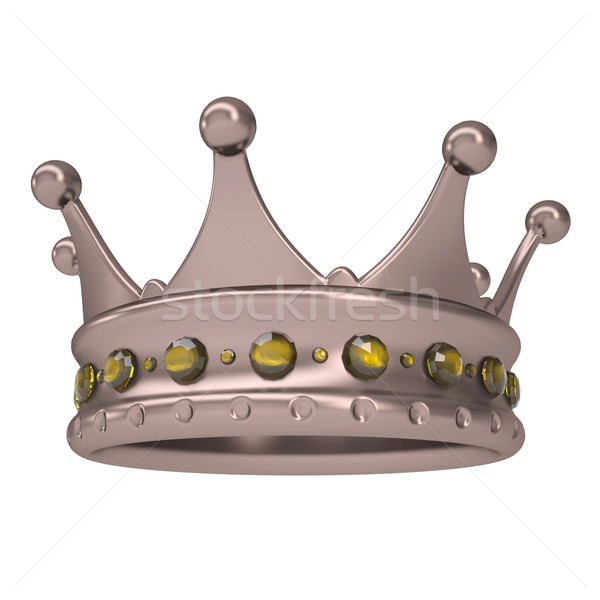 Bronze crown decorated with yellow sapphires Stock photo © cherezoff
