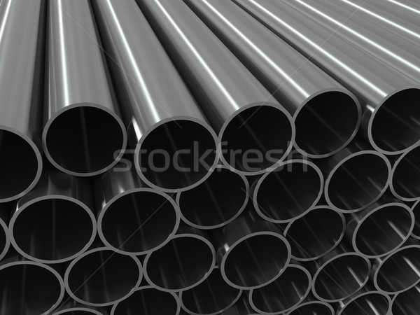 Foto stock: Grupo · metal · tubo · branco · água · textura