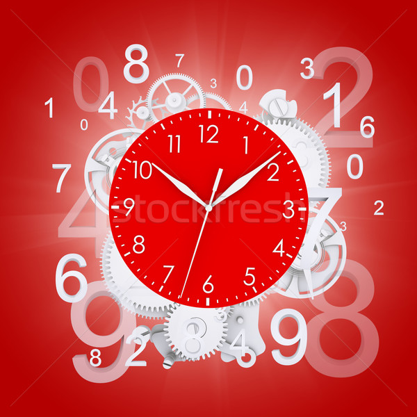 Clock face with figures Stock photo © cherezoff