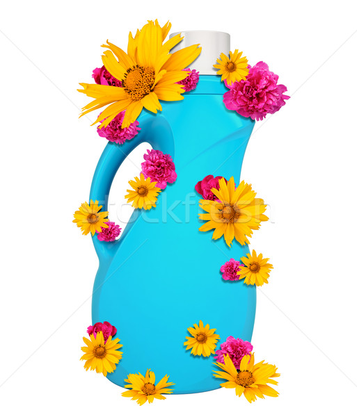 Blue plastic bottle Stock photo © cherezoff