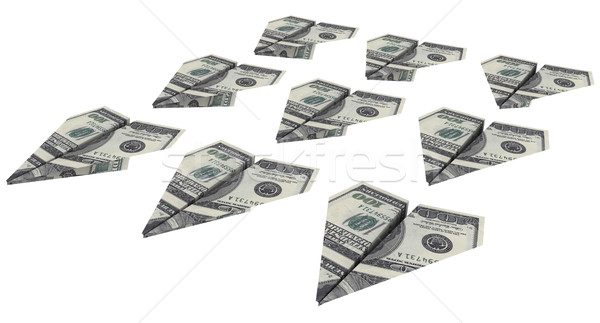 Aeromobili dollari battenti up business sfondo Foto d'archivio © cherezoff