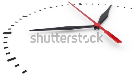 [[stock_photo]]: Horloge · nombre · isolé · blanche · objet