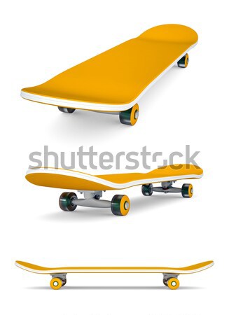 Orange skateboard Stock photo © cherezoff