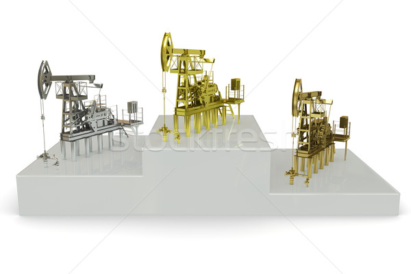Wells - winners of 'the biggest oil production' Stock photo © cherezoff