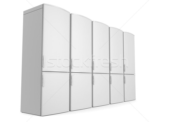 White refrigerators Stock photo © cherezoff