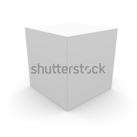 Blank box on white background Stock photo © cherezoff