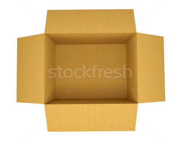 Open Corrugated cardboard box Stock photo © cherezoff