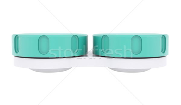 Pojemnik obiektyw odizolowany oddać biały medycznych Zdjęcia stock © cherezoff