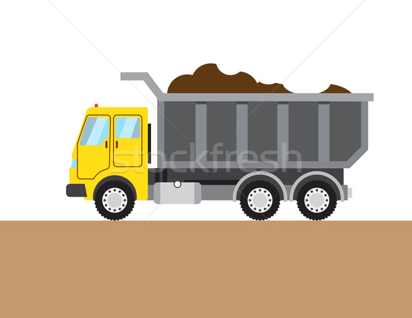 Colorful tip-truck image Stock photo © cherezoff