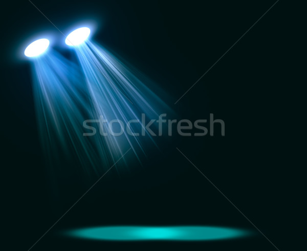Interior shined with projector Stock photo © cherezoff