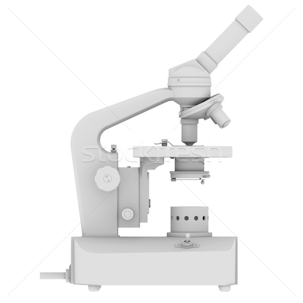 White microscope Stock photo © cherezoff
